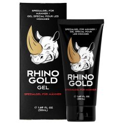 Rhino Gold gel żel powiększający penisa przedłużajacy erekcje mocny wzwód intensywny wzwód pewność siebie w łóżku 50ml