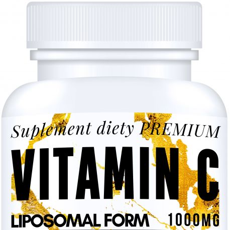 1000mg WITAMINA C suplement diety liposomalna forma antyoksydacja odporność Fosfatydylocholina 60 kapsułek