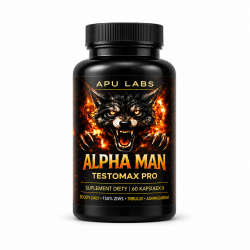 ALPHA-MAN TESTOMAX PRO 1000 mg 60 KAPSUŁEK – TESTOSTERON, MĘSKA WITALNOŚĆ, ENERGIA I CYNK