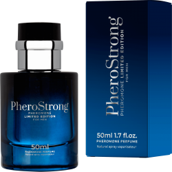 PheroStrong Limited Edition męskie perfumy z feromonami przyciągający uwodzicielski zapach atrakcyjność i męskość 50 ml